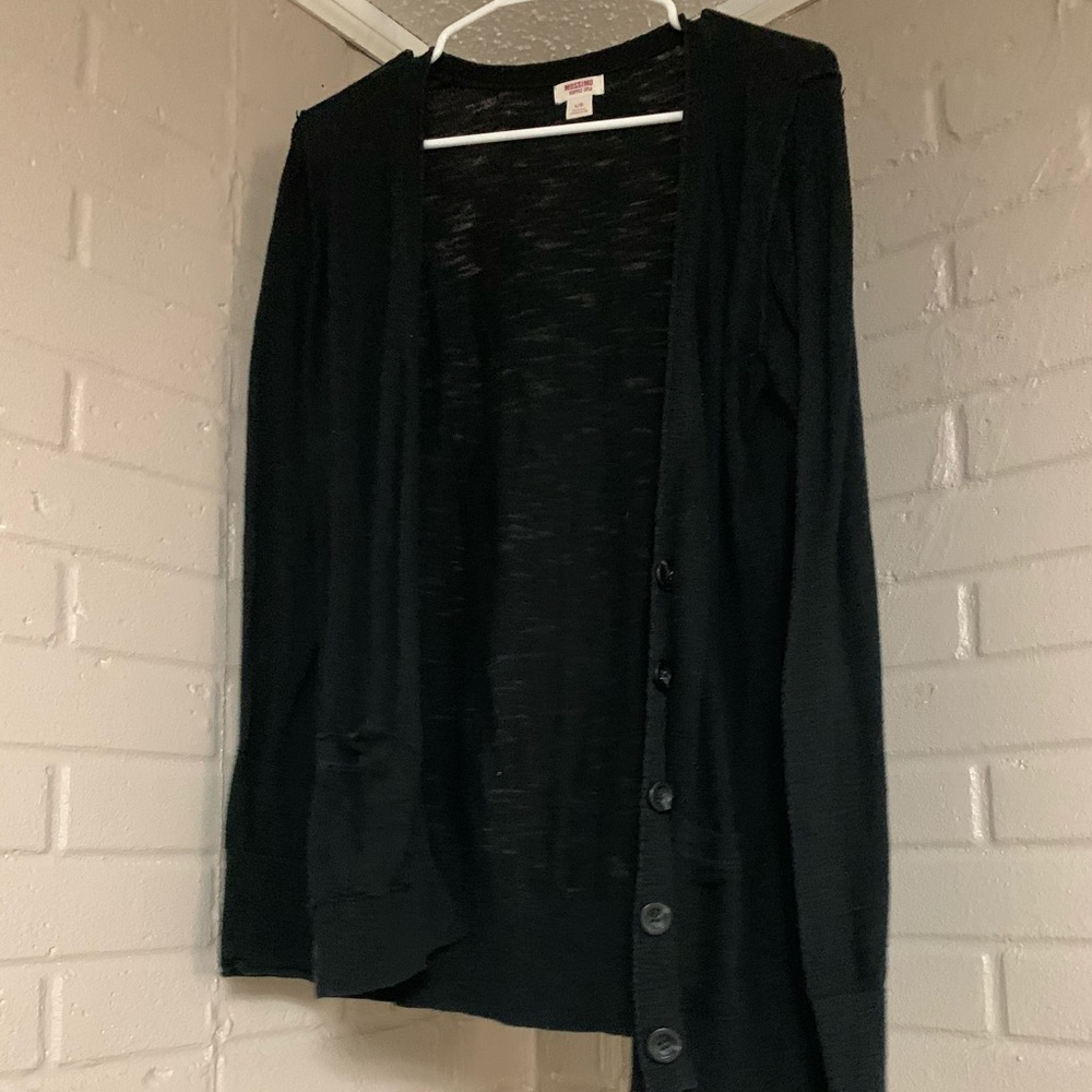 Black cardigan